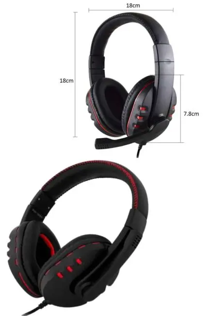 Mikrofonlu Gamer Kulaklık Oyuncu Kulaklığı Yüksek Ses Kaliteli Stereo Yumuşak Yastıklar