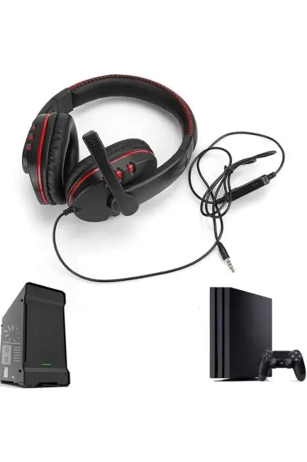 Mikrofonlu Gamer Kulaklık Oyuncu Kulaklığı Yüksek Ses Kaliteli Stereo Yumuşak Yastıklar