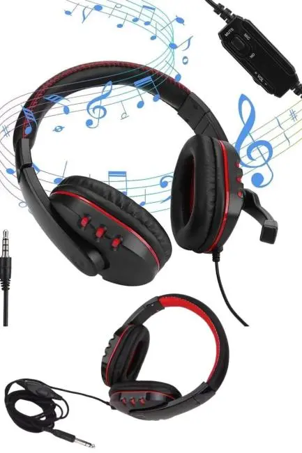 Oyuncu Kulaklığı Kulak Üstü Kablolu Gaming Kulaklık Mikrofonlu ANC Özelliği