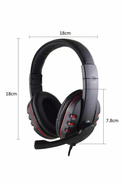 Oyuncu Kulaklığı Kulak Üstü Kablolu Gaming Kulaklık Mikrofonlu ANC Özelliği