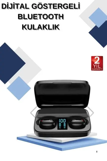 Dijital Göstergeli Bluetooth Kulaklık Kablosuz TWS Stereo Bluetooth 5.0