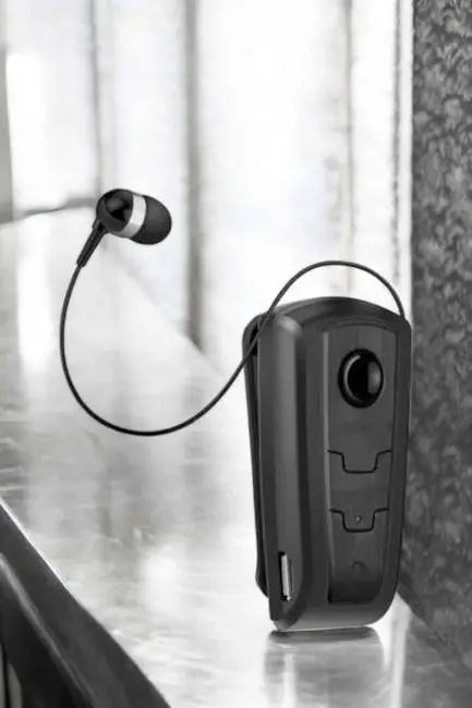 Makaralı Bluetooth Kulaklık Kulak İçi Android iOS Uyumlu Titreşimli