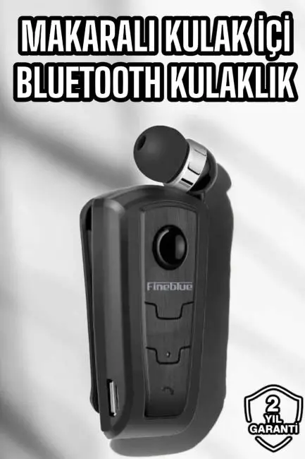Makaralı Bluetooth Kulaklık Kulak İçi Android iOS Uyumlu Titreşimli