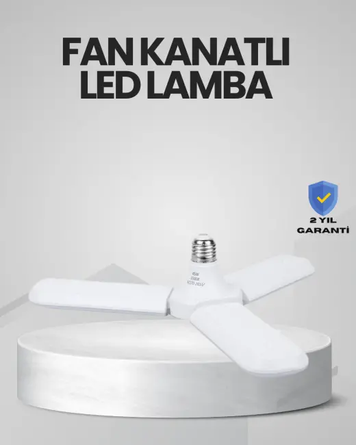 Enerji Tasarruflu LED Ampül 60 Watt 4 Kollu Beyaz Işık