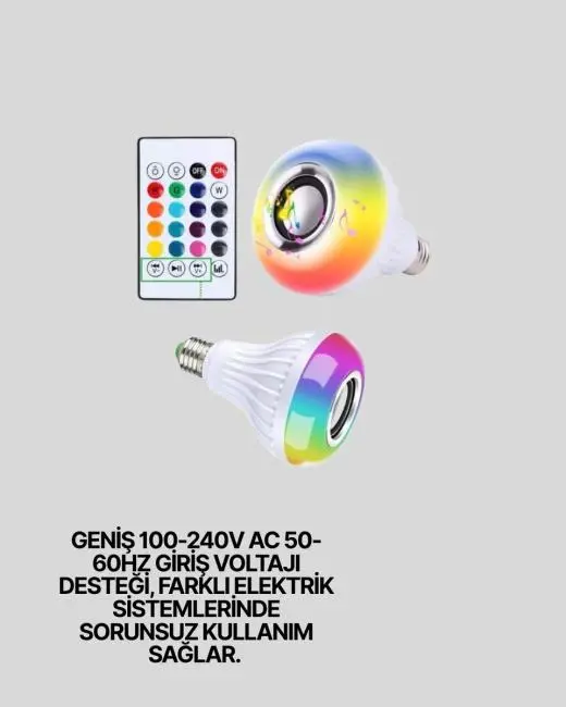 E27 Duy Tipi LED Ampul – 100-240V Geniş Voltaj Aralıklı