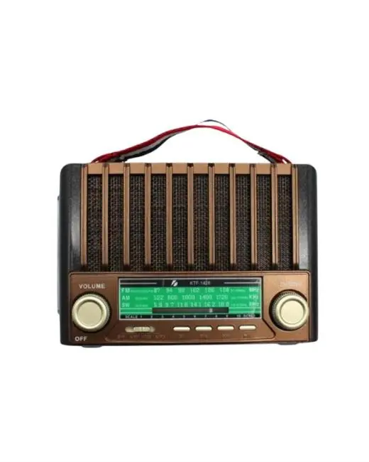 KTF-1428 Taşınabilir Güneş Enerjili Bluetooth Radyo Hoparlör – Şarjlı Radyo MP3 AUX Girişli