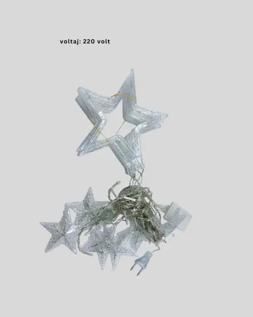 3x3 Metre Yıldız Peri Led Perde Işık Romantik Dekorasyon