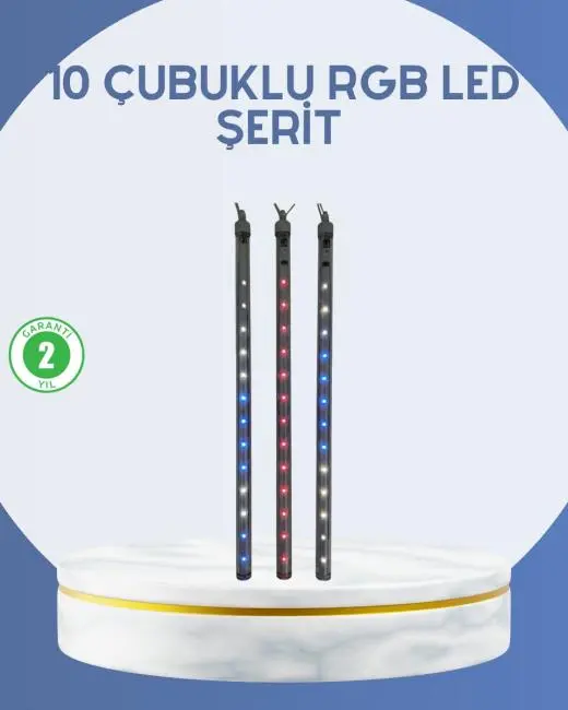 Dış Mekan LED Kayan Yıldız Işığı 10 Çubuk Aydınlatma