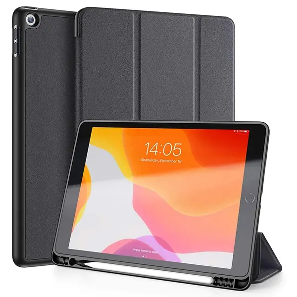 Dux Ducis iPad 7-8-9 10.2 (201920202021) Kılıf Kalem Yerli Soft Tpu Mıknatıslı Domo Kılıf-(5775)