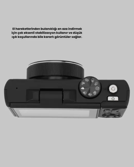 5K Ultra HD Kamera Gülümseme Algılama Otofokus 18x Optik Zoom