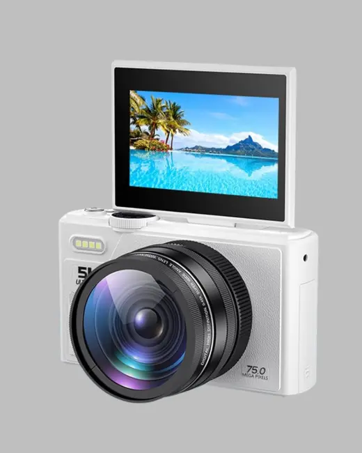 WiFi Bağlantılı 5K Ultra HD Dijital Kamera 75MP Otofokus