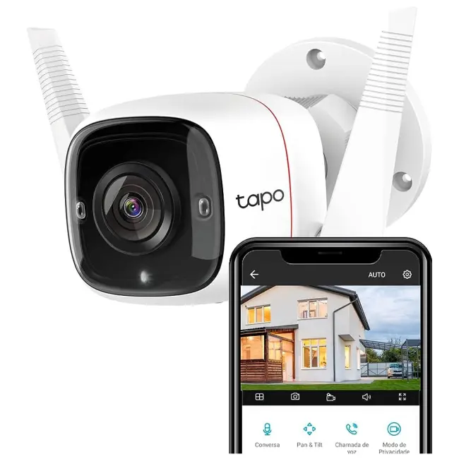 TP-LINK Tapo C310 30Mpix İç ve Dış Mekan IP66 WiFi 30Mt. Gece Görüşü İki Yönlü Ses Güvenlik Kamerası(1923)