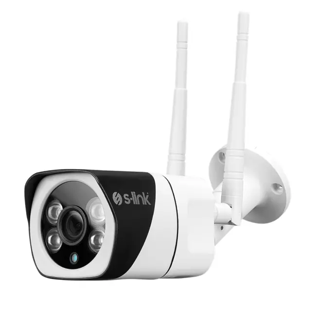 S-LINK DF-803W Akıllı Güvenlik Kamerası WiFi 2Mpix 3.6mm Lens 10m. Gece Görüşü Micro SD Kartlı TUYA Yazılım(1923)