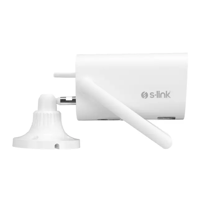 S-LINK SL-BLT01 Akıllı Güvenlik Kamerası WiFi 2Mpix 3.6mm Lens 10m. Gece Görüşü Micro SD Kartlı TUYA Yazılım Büyük Kasa(1923)