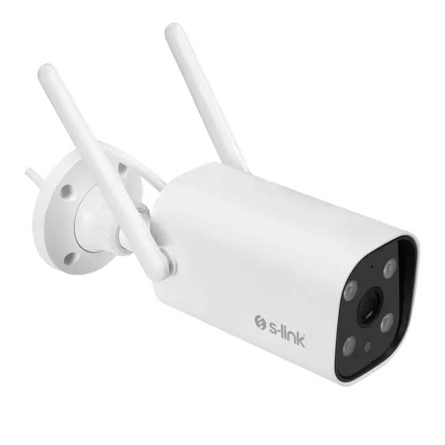 S-LINK SL-BLT01 Akıllı Güvenlik Kamerası WiFi 2Mpix 3.6mm Lens 10m. Gece Görüşü Micro SD Kartlı TUYA Yazılım Büyük Kasa(1923)