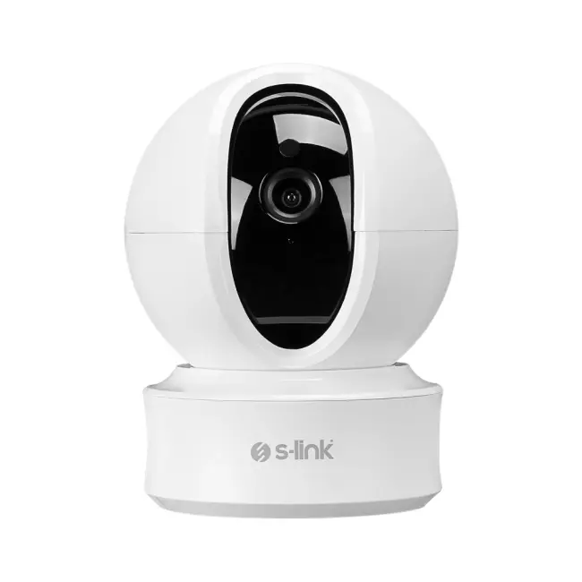 S-LINK SL-IND04 Ev/Bebek Güvenlik Kamerası WiFi 2Mpix 3.6mm Lens 10m. Gece Görüşü Hareket algılama İki Yönlü Ses Micro SD Kartlı TUYA Yazılım(1923)