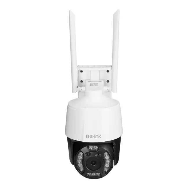 S-LINK SL-PTZ02 Akıllı Güvenlik Kamerası WiFi 3Mpix 28mm Lens 25m. Gece Görüşü Hareket algılama İki Yönlü Ses Micro SD Kartlı TUYA Yazılım(1923)