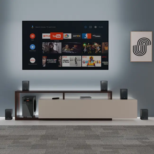 MIKADO MD-582BT 110W 5+1 Masaüstü USB/SD/FM/Bluetooth Siyah Kasa Ev Sinema Sistemi(1923)