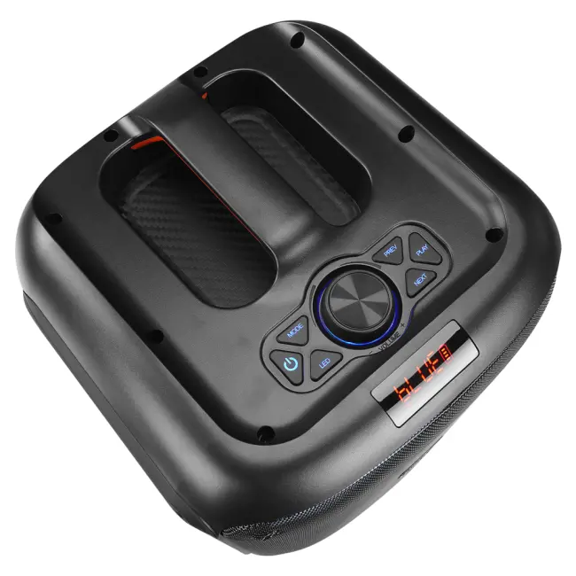 MIKADO MD-BT51 BOMBIX 60W Taşınabilir BT/USB/TF/TWS RGB Aydınlatma Dahil Batarya Toplantı Parti Açık Hava Speaker. Kablolu Mikrofon Hediyeli(1923)