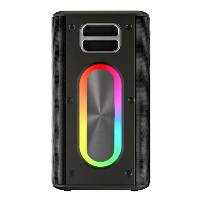 MICROLAB M60 Vega 100W Taşınabilir BT/USB/AUX/TF/Type-C RGB Işıklı 15000mAh Batarya 2adet Mikrofon Karaoke/Parti Bluetooth Speaker(1923)