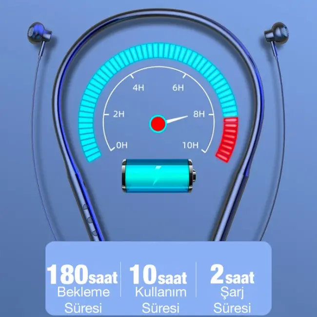 ALLY Boyun Askılıklı Kablosuz 2.4G Canlı Yayın Kulaklığı Bluetooth Kulakiçi Kulaklık-(5775)