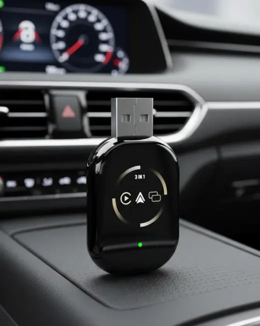 Kablosuz CarPlay Android Auto Adaptörü Otomatik Eşleşme
