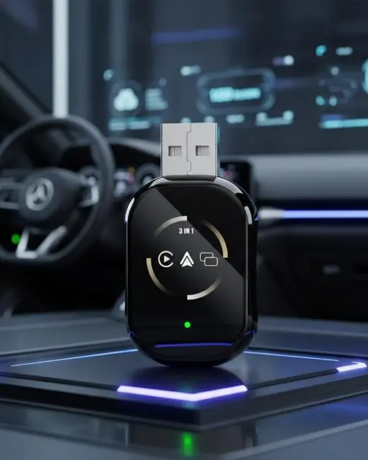 Kablosuz CarPlay ve Android Auto Adaptörü Tak Çalıştır Kullanım