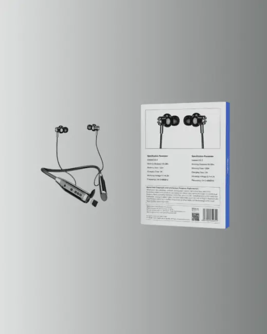 Bluetooth 5.0 Kablosuz Kulaklık – Uzun Pil Ömrü ve Ergonomik Tasarım