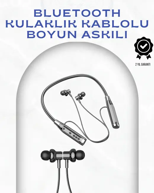 Boyun Askılı Kablosuz Kulaklık – 120 Saat Kesintisiz Müzik Keyfi