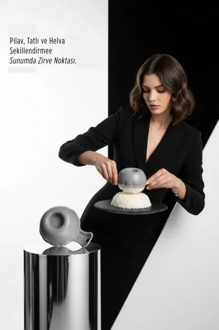 Lüks Sunum Sanatı: Premium Pilav, Tatlı Ve Helva Şekillendirme Kalıbı