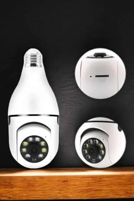 Güvenlik Kamerası Wifi Kamera Duylu Ev Kamerası Wifi Bağlantılı Dönebilen