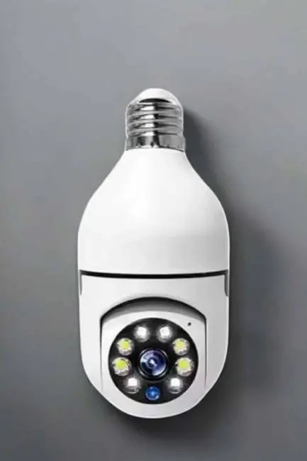 Ampul Görünümlü Güvenlik Kamerası Duylu Wifi Kamerası Dönebilen