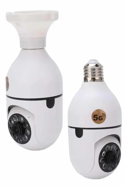 Güvenlik Kamerası Wi-Fi Özellikli 360 Derece Full Hd 1080p Ampül Kamera