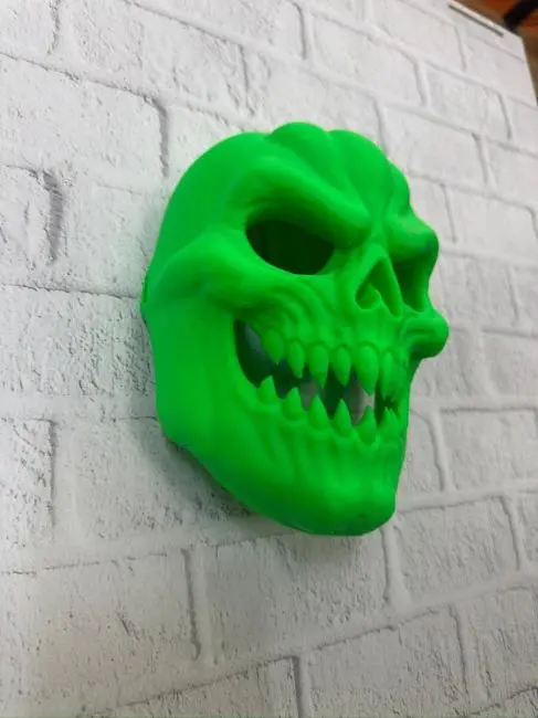 Yeşil Korku Temalı Maske Cadılar Bayramı Dekor