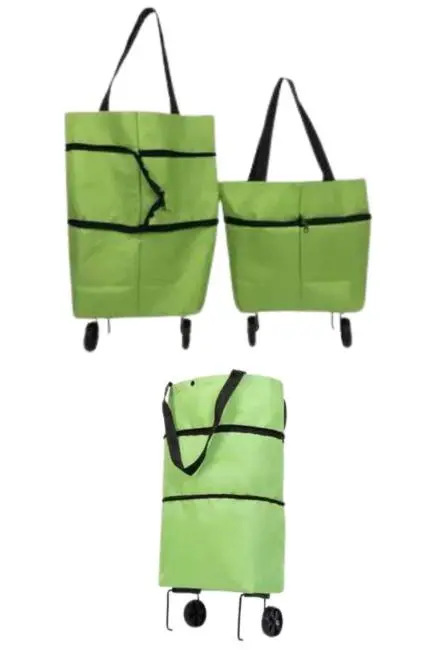 Alışveriş Çantası Katlanabilir Pazar Arabası Tekerlekli Pazar Arabası Katlanabilir