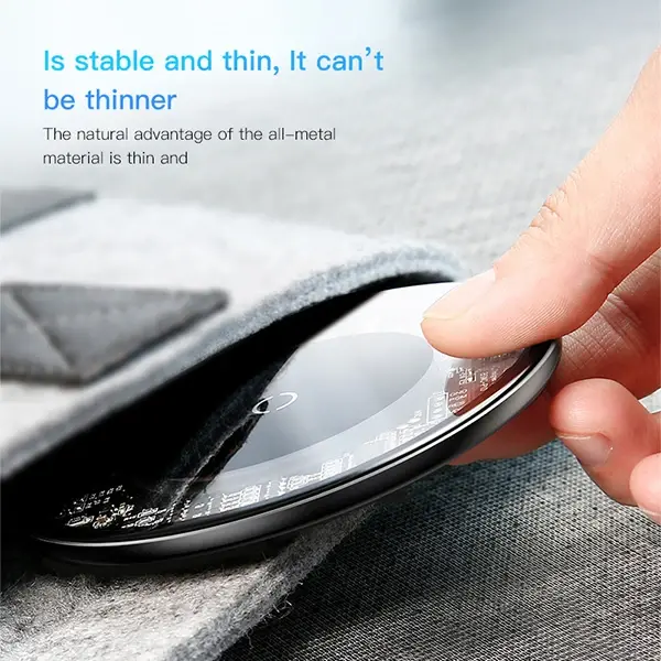 Baseus Simple Kristal 10W Qi Wireless Kablosuz Hızlı Şarj-(5775)