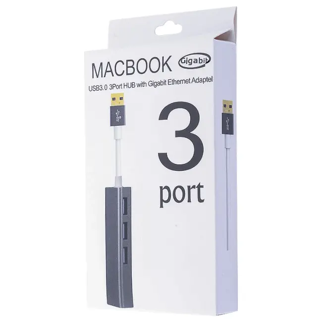 Gigabit Usb 3 Port Usb 3.0 Çoklayıcı Ve Eternet Adeptörü-(5775)