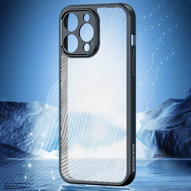 Dux Ducis iPhone 12 Pro Aimo Series Premium Buzlu Sert PC-TPU Kılıf-(5775)