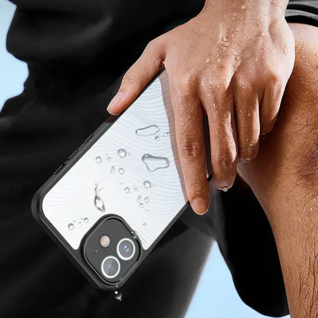 Dux Ducis iPhone 12 Aimo Series Premium Buzlu Sert PC-TPU Kılıf-(5775)