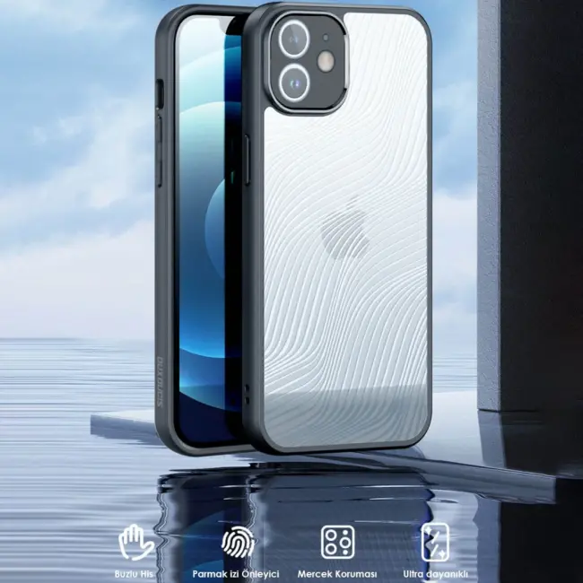 Dux Ducis iPhone 12 Aimo Series Premium Buzlu Sert PC-TPU Kılıf-(5775)