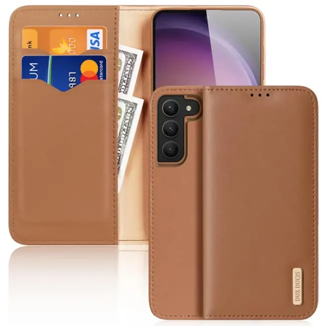 Dux Ducis SM Galaxy S23 Plus Kılıf Mıknatıslı Cüzdanlı Deri Kılıf Hivo Series-(5775)