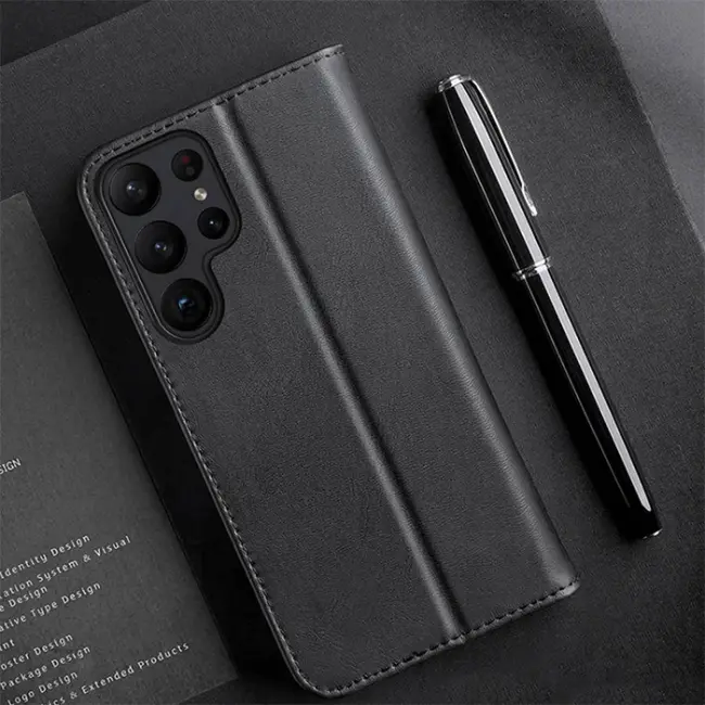 Dux Ducis SM Galaxy S23 Plus Kılıf Mıknatıslı Cüzdanlı Deri Kılıf Hivo Series-(5775)