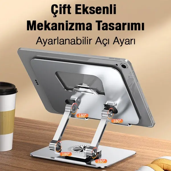 ALLY J18 360 Dönebilen Ayarlanabilir Tablet Standı-(5775)