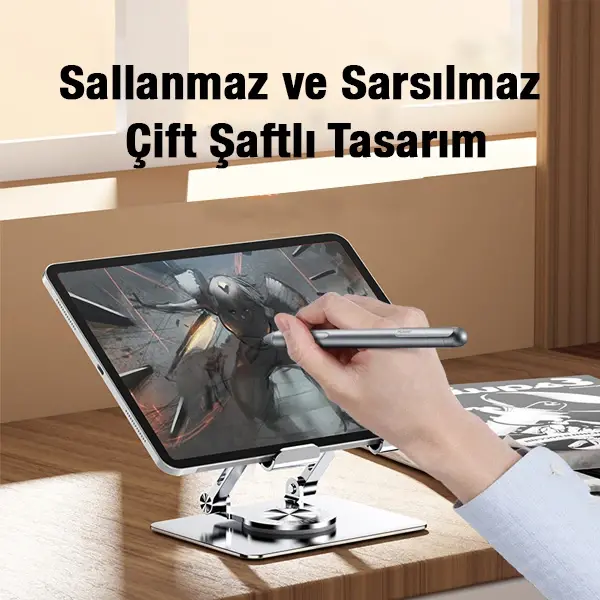 ALLY J18 360 Dönebilen Ayarlanabilir Tablet Standı-(5775)