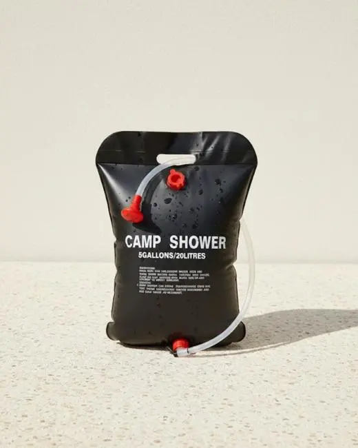 20 Litre Güneş Enerjili Kamp Duşu PVC Dayanıklı Taşınabilir Duş Torbası