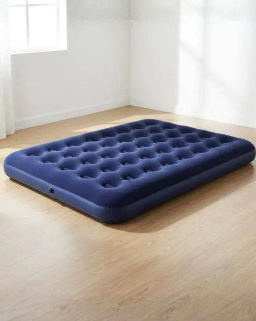 Dış Mekan Şişme Yatak Çift Kişilik Flokeli Yüzey Konforlu Kullanım