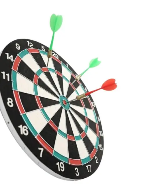 17 İnç Dart Tahtası 4 Metal Dart Oku