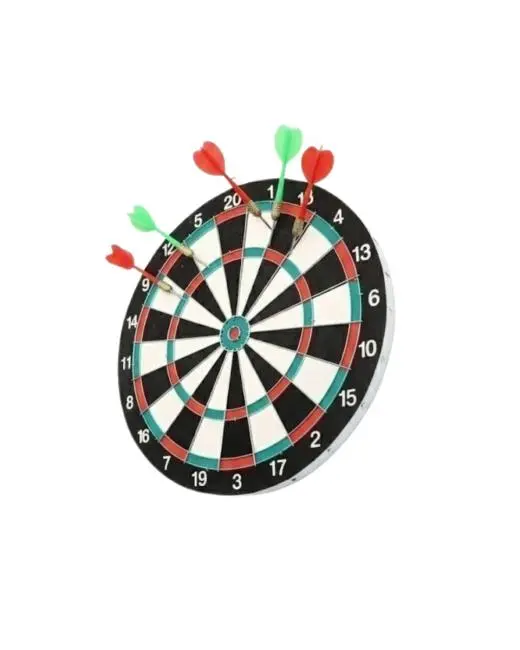 17 İnç Dart Tahtası 4 Metal Dart Oku