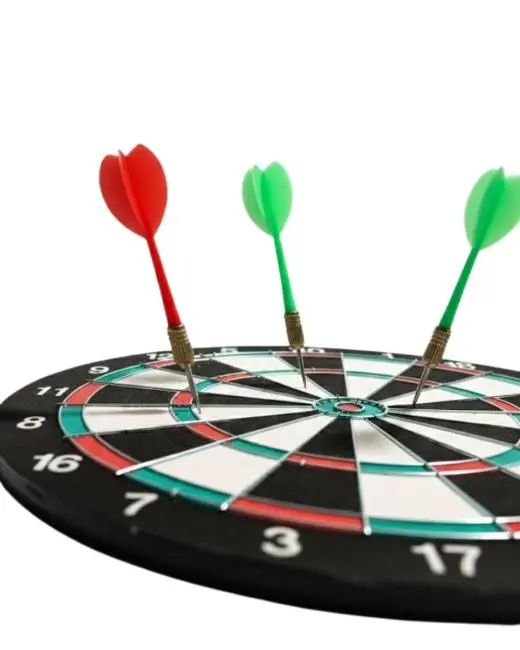 15 İnç Dart Tahtası Seti Dayanıklı Yapı 4 Metal Dart Oku