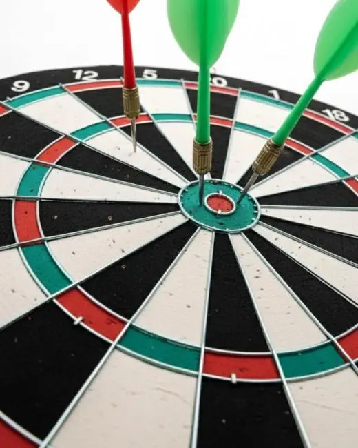 Kaliteli Ahşap 15 İnç Dart Tahtası Kolay Montajlı 4 Ok